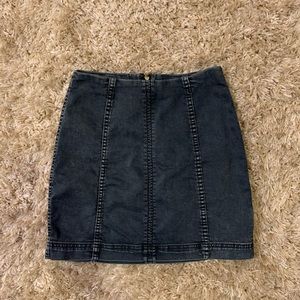 Free People Denim Pencil Skirt